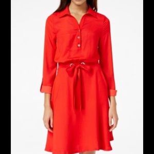 XOXO drawstring shirtdress